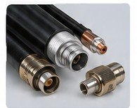Heliax RF cable and broadcast connectors
